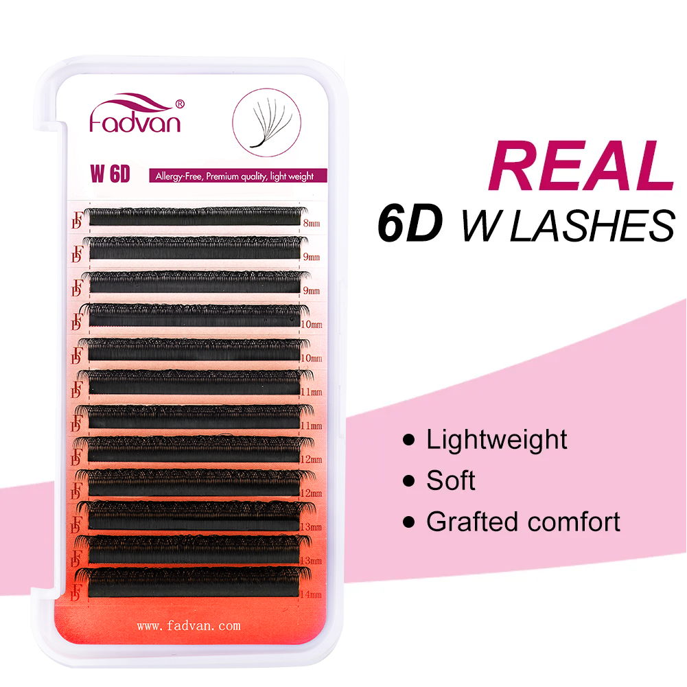 FADVAN Real 6D W lashes 0.07 W - Eyelash Extension For Asian Eyes ulasan dan harga