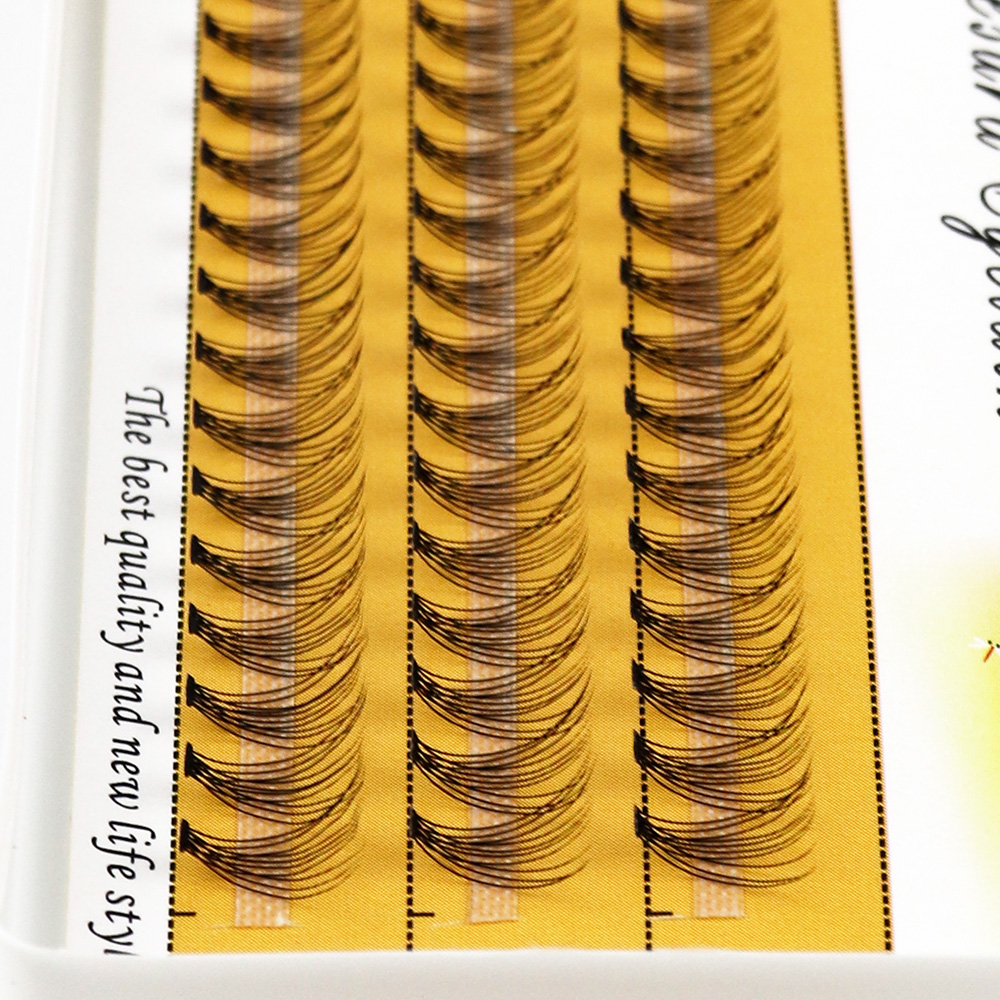 10D Faux Mink Eyelash Clusters - Eyelash Extension Russian ulasan dan harga