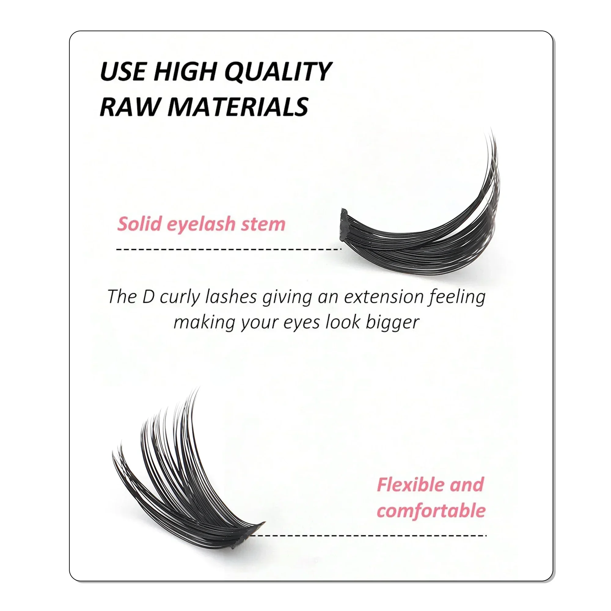 Russian Volume Cluster Lashes  - Eyelash Extension Russian ulasan dan harga