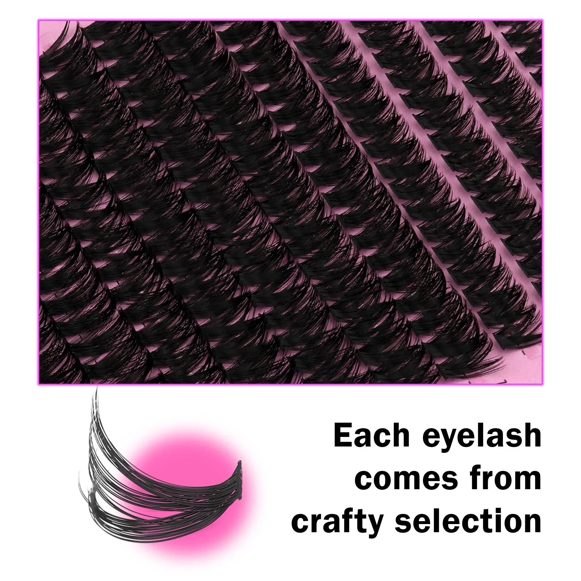 14 Rows Russian Cluster Lashes - Eyelash Extension Russian ulasan dan harga
