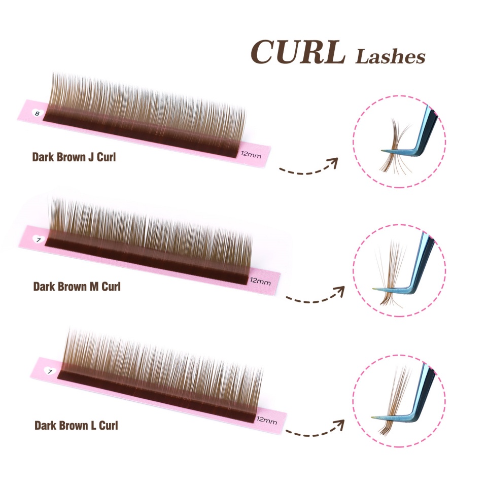 Lashprofessor J L M Curl Brown - Eyelash Extension Russian ulasan dan harga