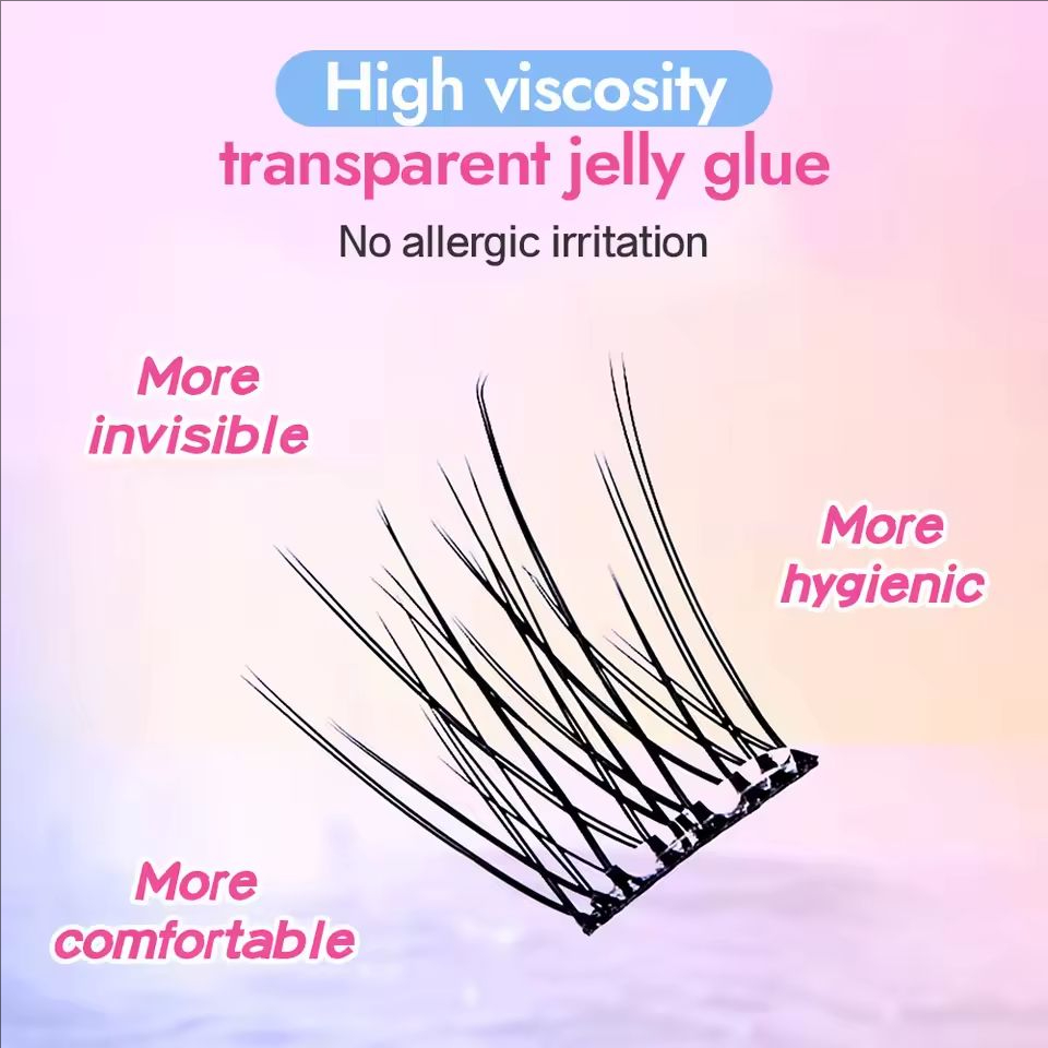 MIAOJIE No-Glue False Eyelashe - Eyelash Extension Human Hair ulasan dan harga