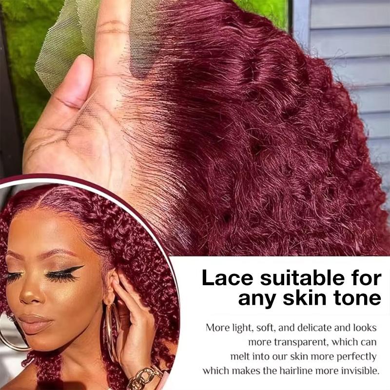99j Deep Wave Lace Front Hair  - Eyelash Extension Natural Look ulasan dan harga