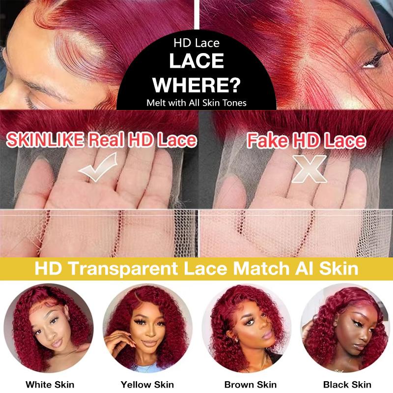 99j Deep Wave Lace Front Hair  - Eyelash Extension Natural Look ulasan dan harga