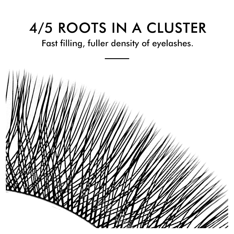 3D 4D 5D 6D W Shaped Clover Ey - Eyelash Extension Russian ulasan dan harga