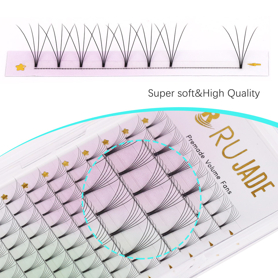 RUJADE Short Stem 3D 4D 5D 6D  - Eyelash Extension Russian ulasan dan harga