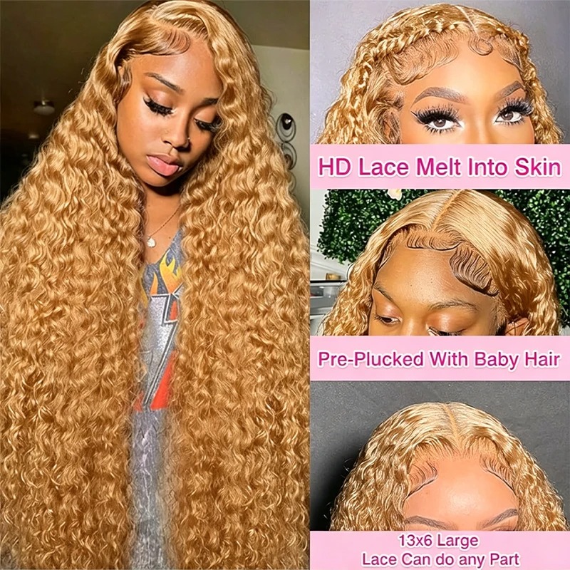 34 38Inch Honey Blonde Wig Hum - Eyelash Extension Natural Look ulasan dan harga