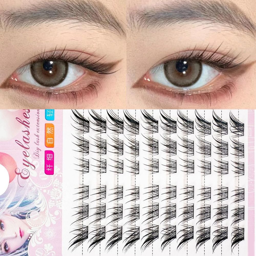 3D Cat Eye Clusters Lashes Nat - Eyelash Extension For Asian Eyes ulasan dan harga