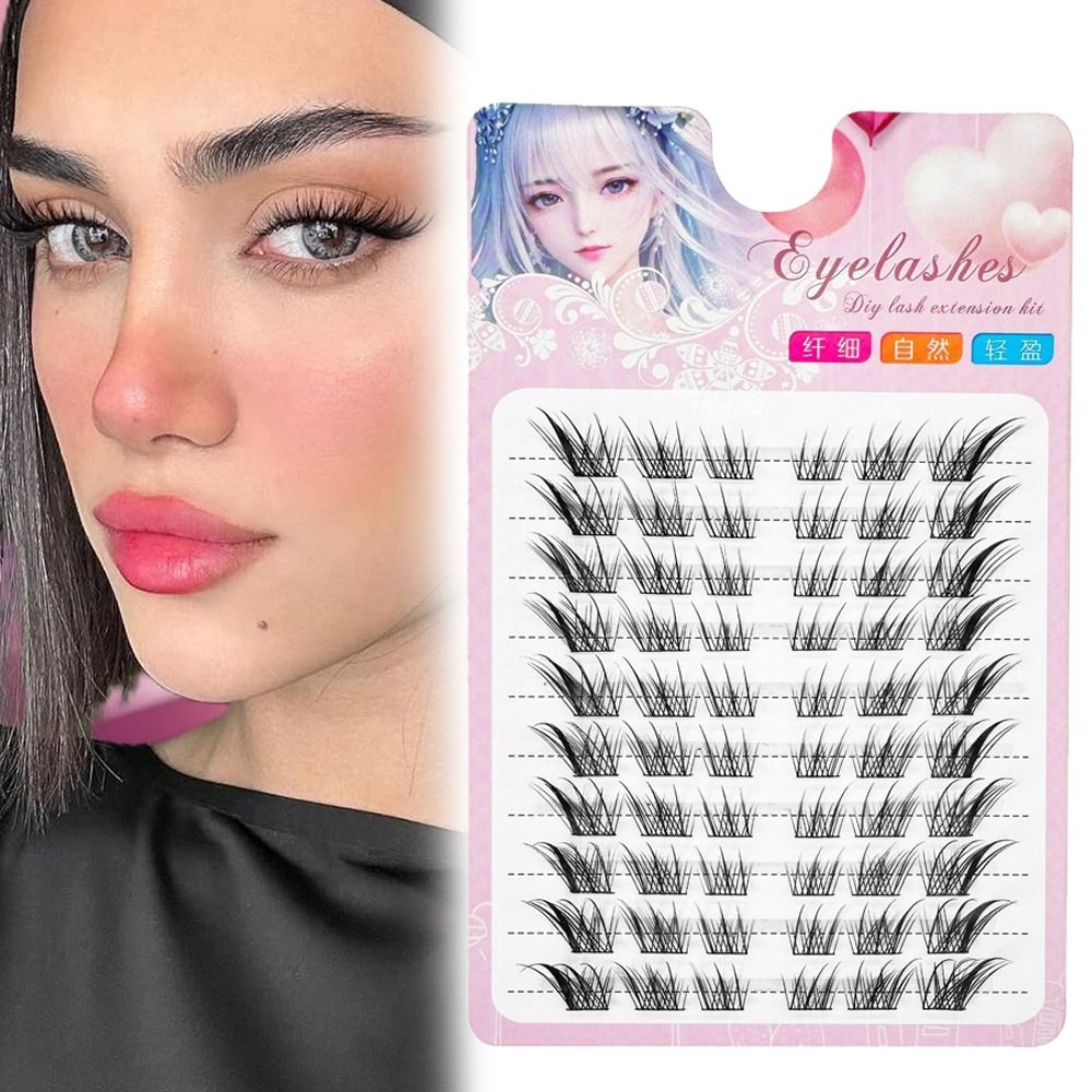 3D Cat Eye Clusters Lashes Nat - Eyelash Extension For Asian Eyes ulasan dan harga