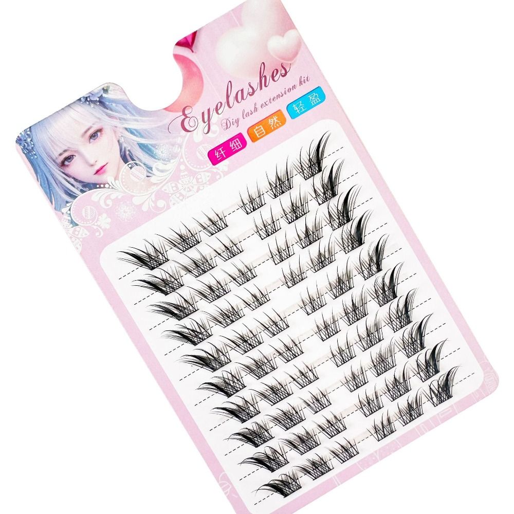 3D Cat Eye Clusters Lashes Nat - Eyelash Extension For Asian Eyes ulasan dan harga