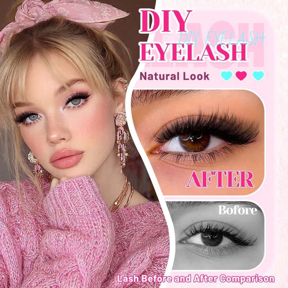 Natural Look False Eyelashes B - Eyelash Extension Look ulasan dan harga