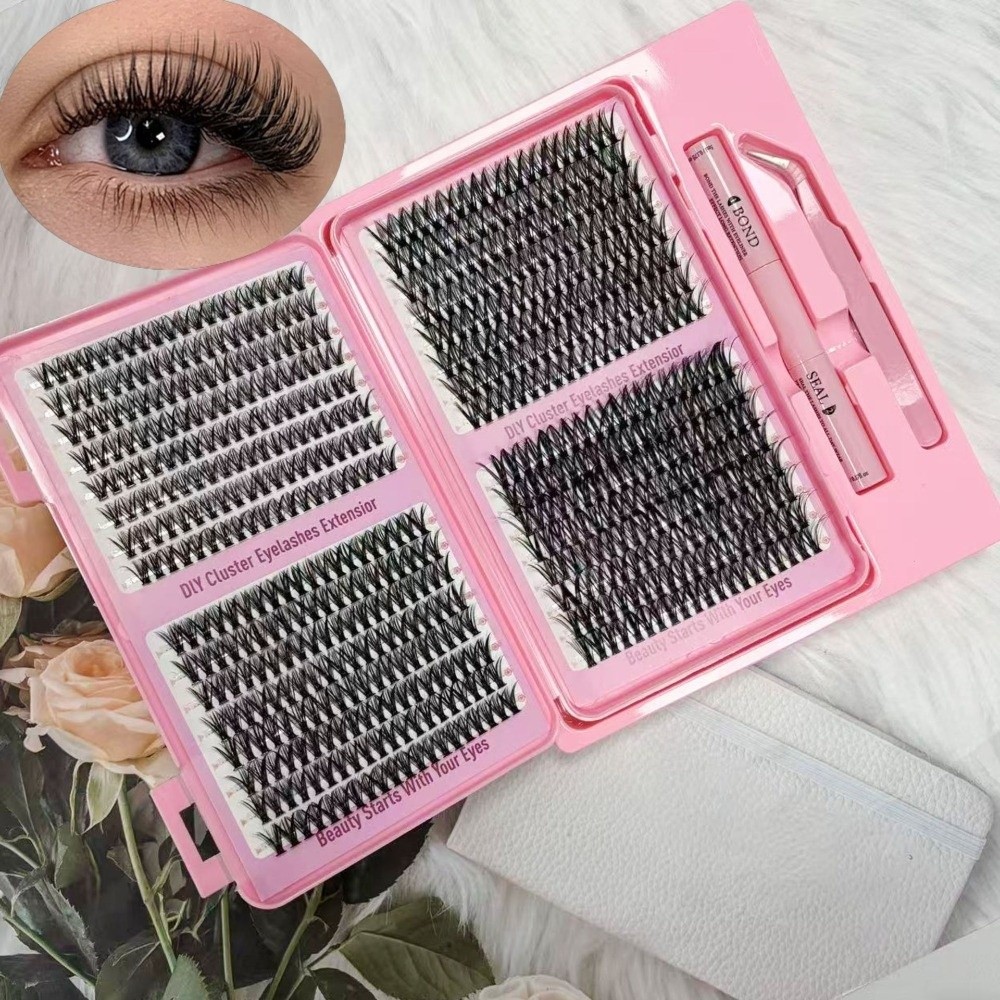 New Thick Long False Eyelashes - Eyelash Extension Look ulasan dan harga