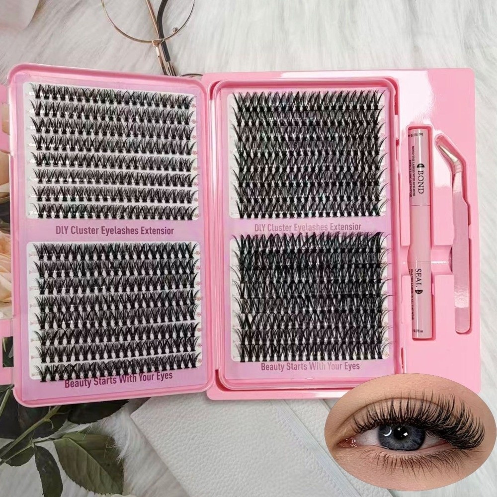 New Thick Long False Eyelashes - Eyelash Extension Look ulasan dan harga